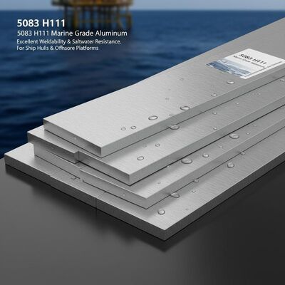 5083 H111 船体およびオフショアプラットフォーム向けの優れた溶接性と耐塩水性を備えたマリングレードアルミニウムフラットバー
