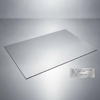 430 2B ミル仕上げのステンレス鋼板 0.5-1.5mm 厚さと1219x2438mm キッチン機器のためのサイズ