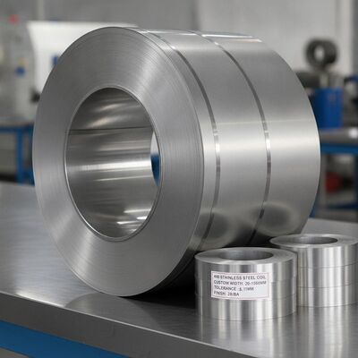 430 20mm-1500mm オーダーメイド幅, ±0.05mm 容量,およびバールフリー スリット エッジのステンレス スチール コイル