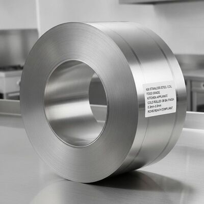 430 ステンレス鋼コイル 食品グレード ROHS REACH 適合 0.3mm-3.0mm 厚さ 2B BA キッチン用機器の仕上げ