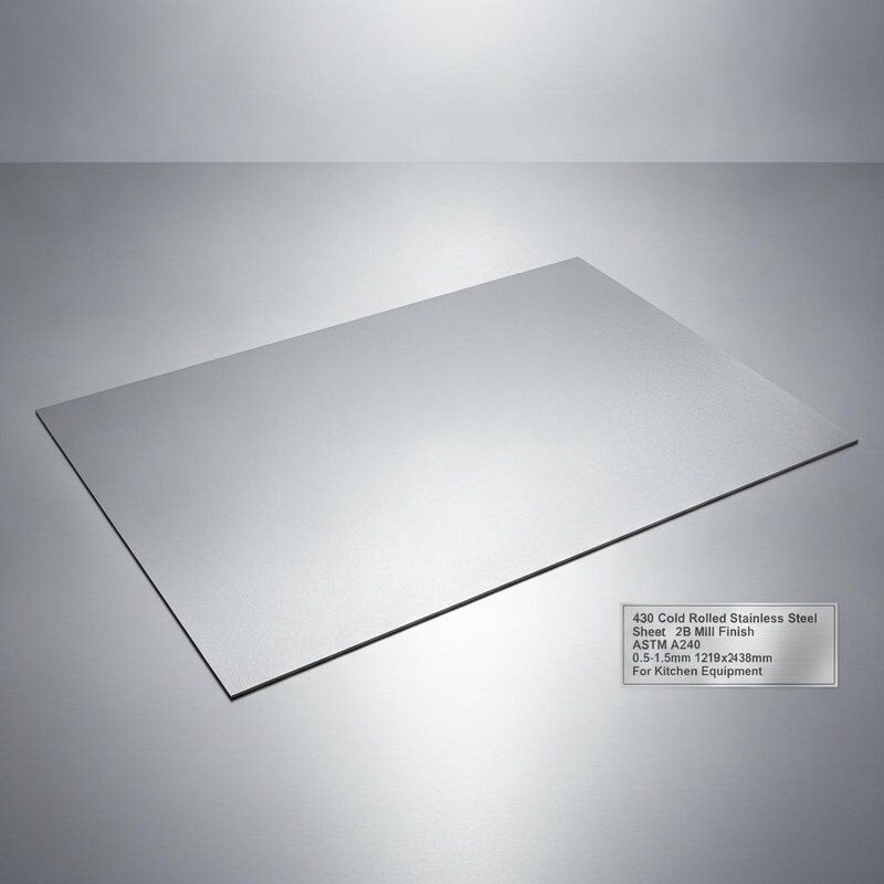 430 2B ミル仕上げのステンレス鋼板 0.5-1.5mm 厚さと1219x2438mm キッチン機器のためのサイズ